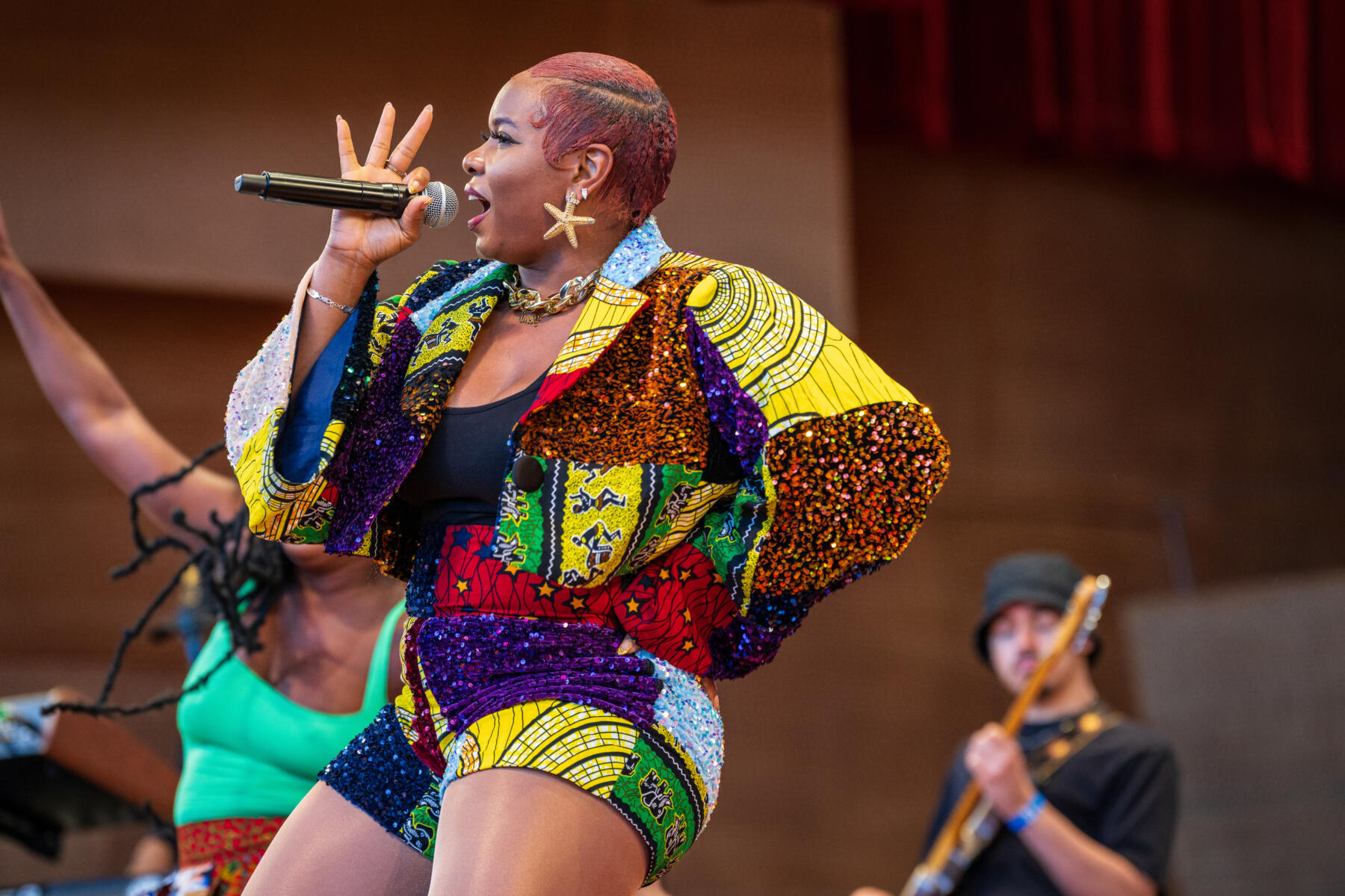 Yemi Alade performs at the Pritzker Pavilion as part of the Millennium Park Summer Music Serie