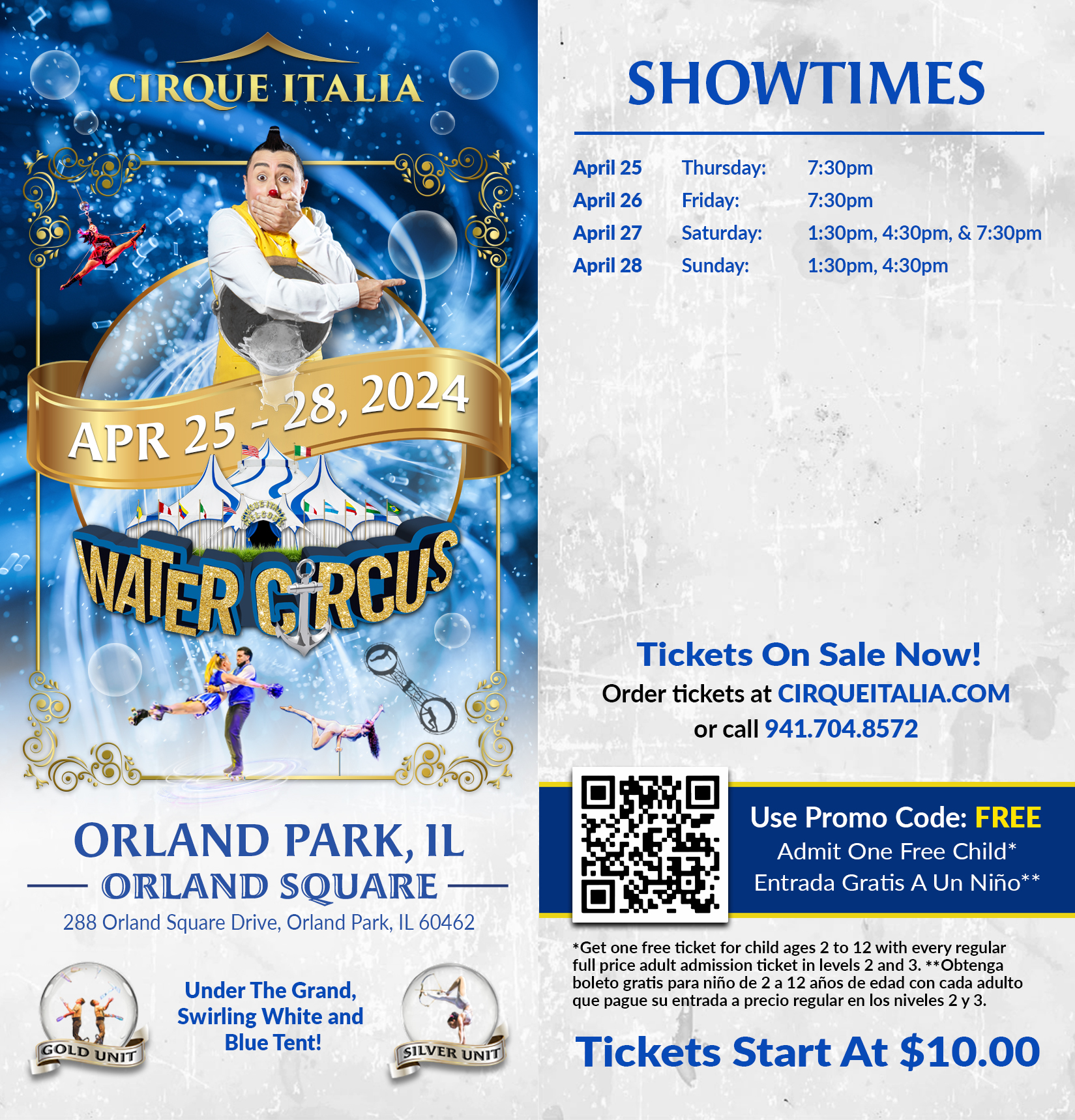 Cirque Italia Water Circus | 04/25/2024 | Choose Chicago