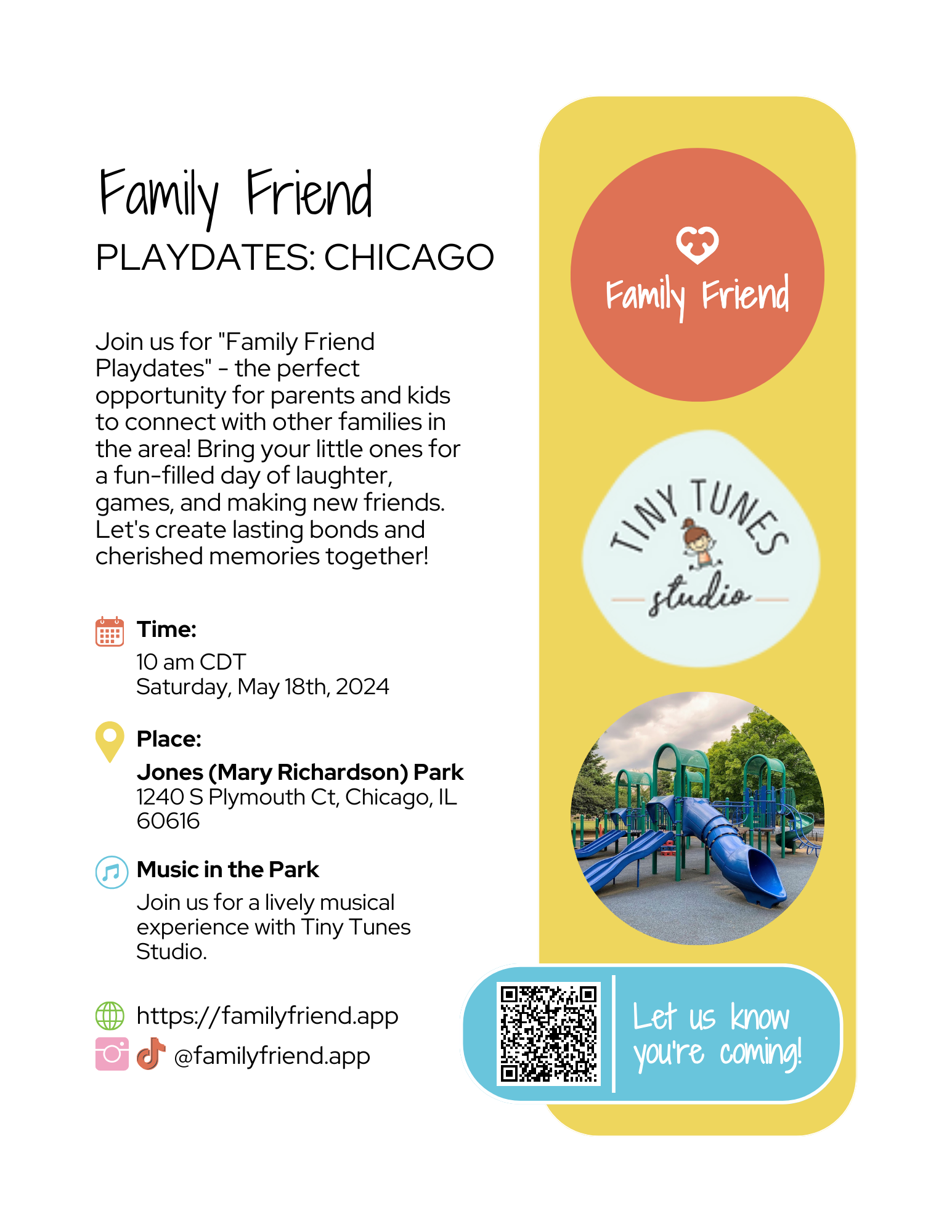 Family Friend Playdates: Music in the Park | 05/18/2024 | Choose Chicago