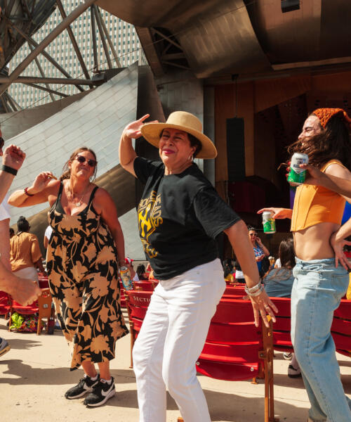 Chicago House Music Festival attendees dancing
