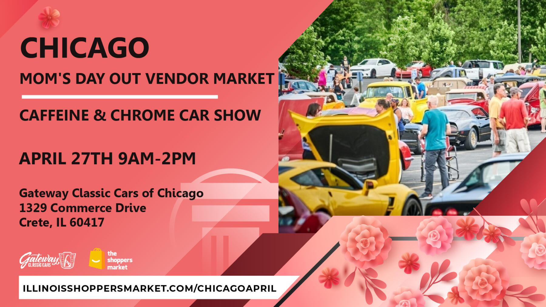 Chicago Mom’s Day Out Vendor Market and Caffeine & Chrome Car Show_Mesa de trabajo 1