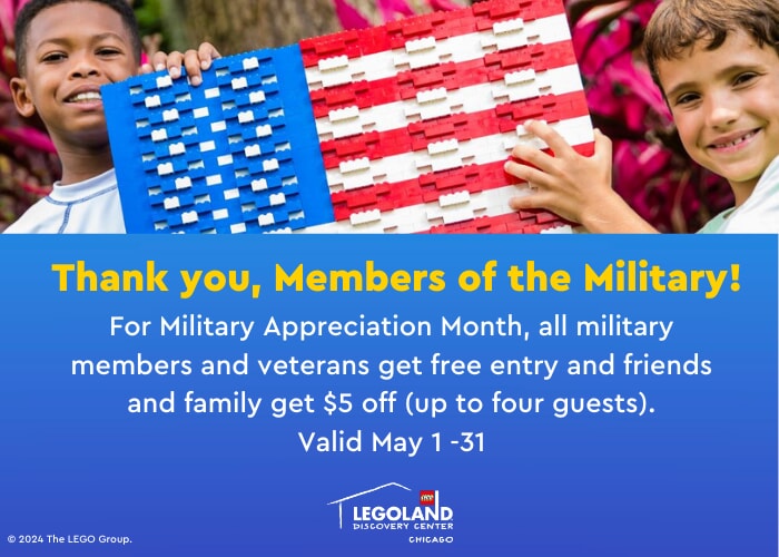 Military Appreciation Month at LEGOLAND Discovery Center Chicago