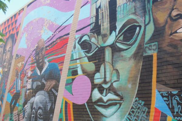 Builders of the Cultural Present Mural