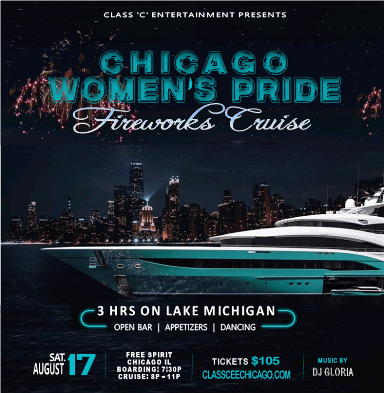 Chicago Women’s Pride Fireworks Cruise 08/17/2024 Choose Chicago
