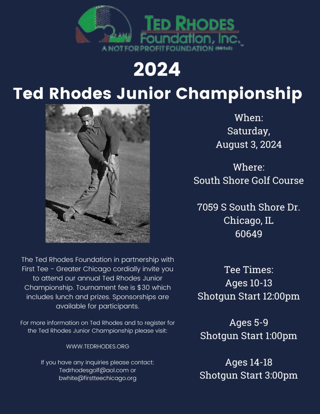 2024 Ted Rhodes Junior Golf Championship – Chicago