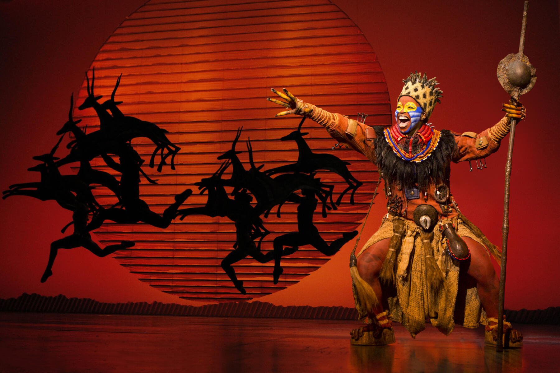 S3 Mukelisiwe Goba as Rafiki. The Lion King. Disney. Photo by Matthew Murphy