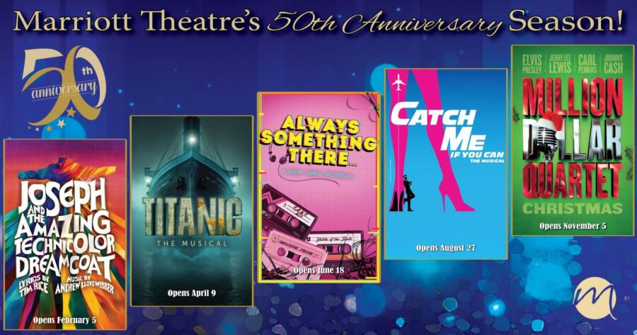 Marriott Theatre Announces Spectacular 2025 Season in Celebration of Upcoming 50th Anniversary
