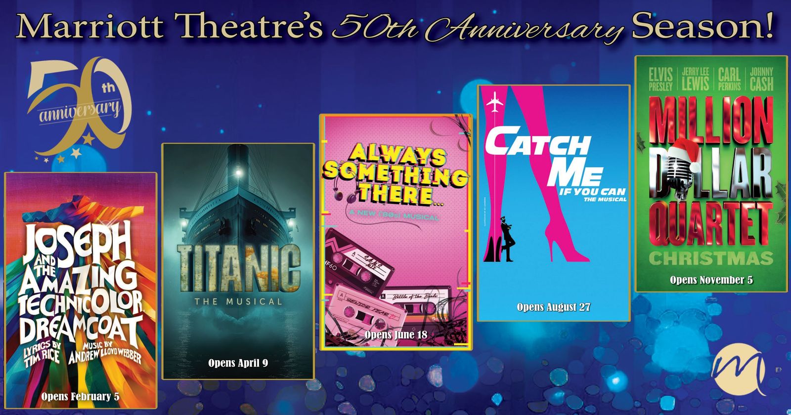 Marriott Theatre Announces Spectacular 2025 Season in Celebration of