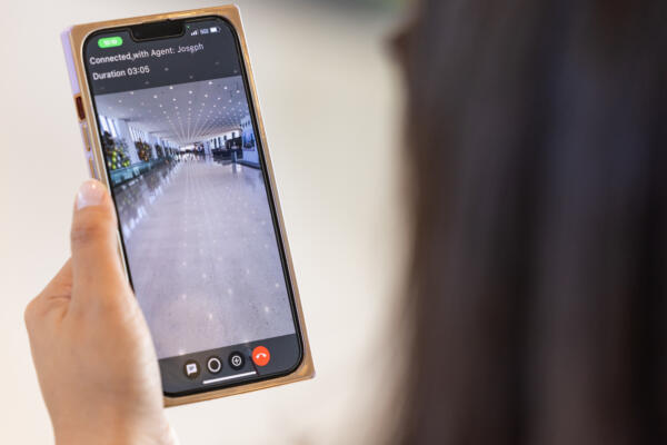 a phone showing the ARIA app