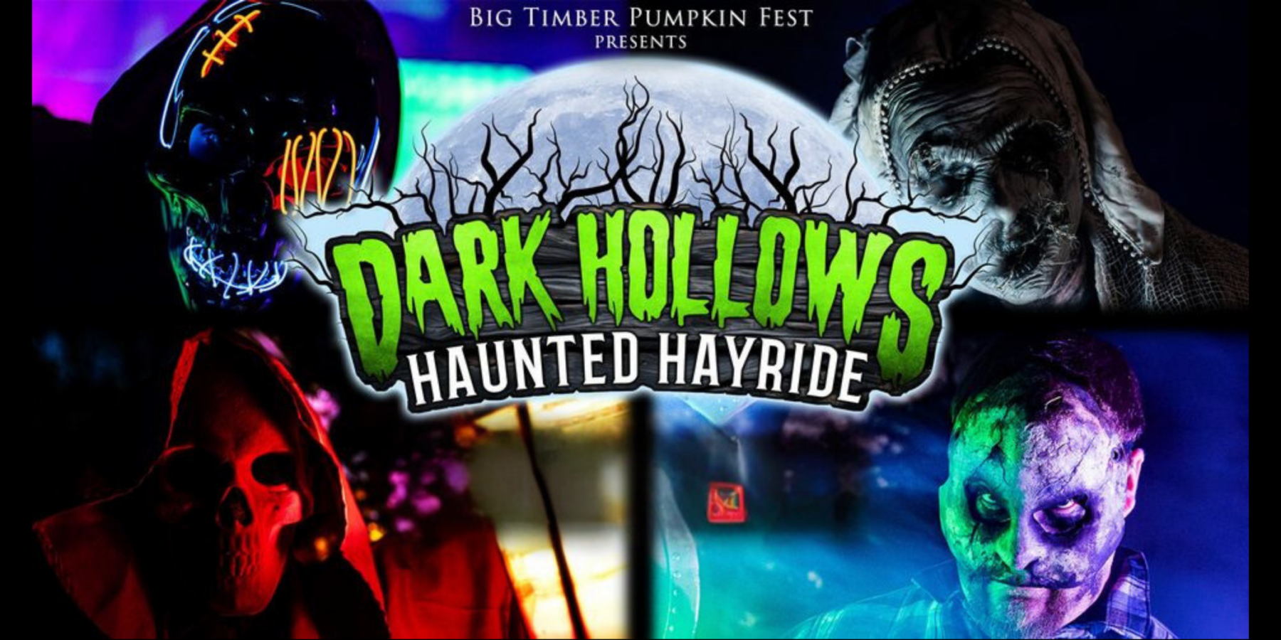 Dark Hollows Haunted Hayride 04/18/2025 Choose Chicago