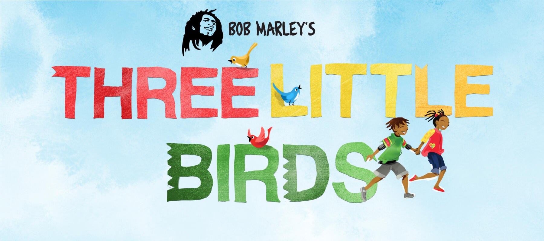 1800×800 px Three Little Birds Horizontal Text