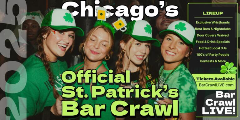 st patricks day chicago pub crawl 2025