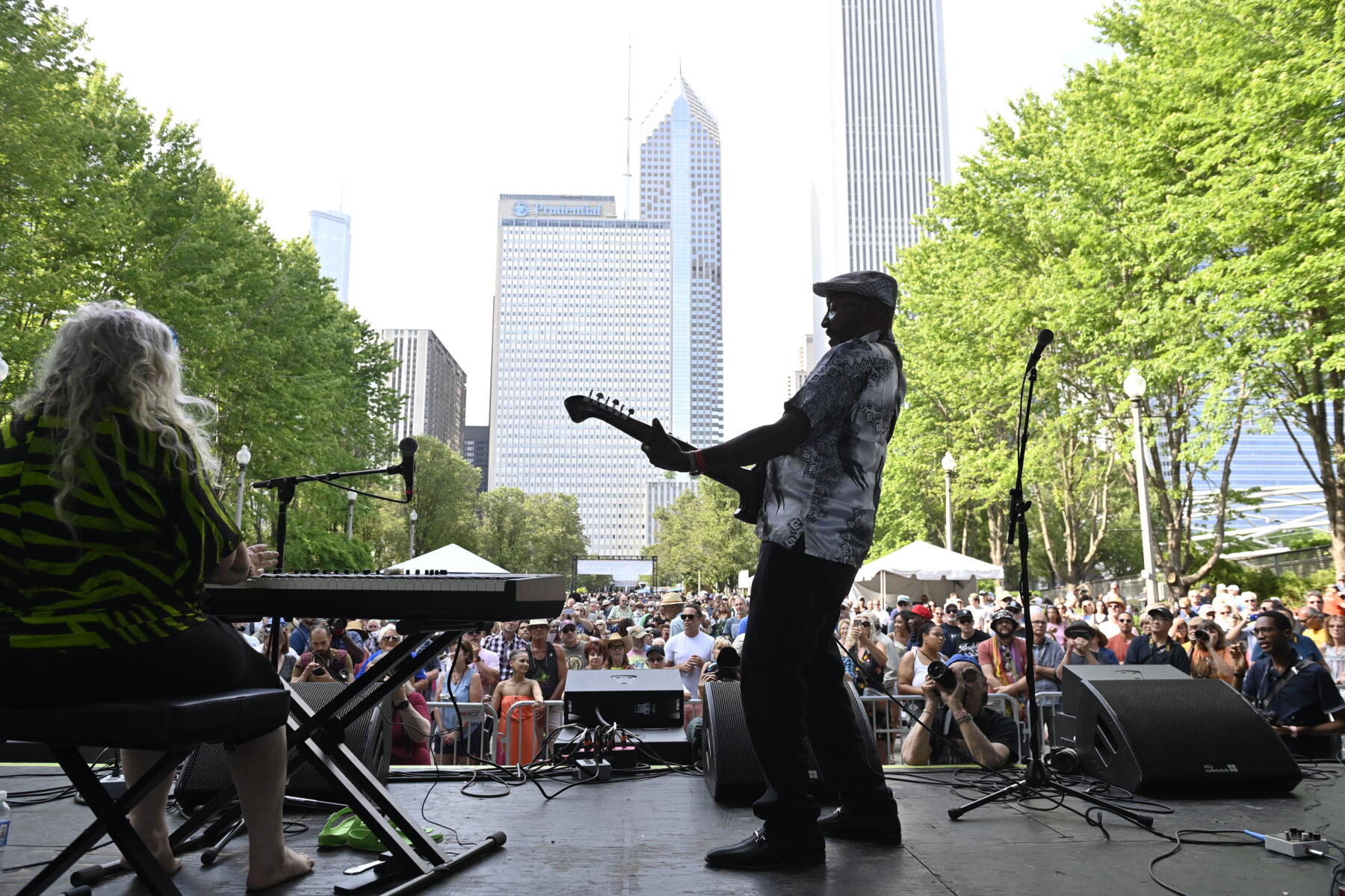 A performer at Chicago Blues Festival, photo by Walter Mitchell III