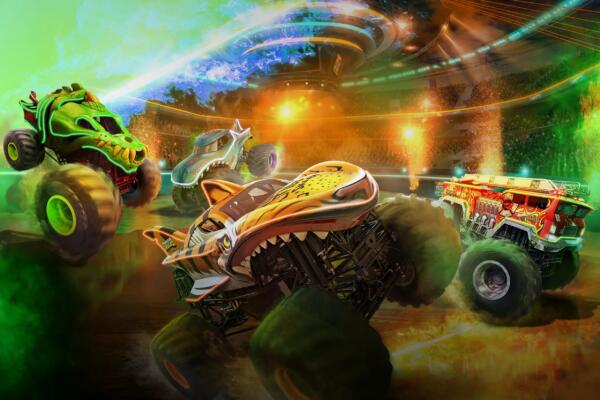 Hot Wheels Monster Trucks Live Glow-N-Fire