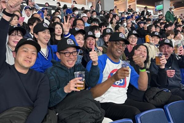 The Choose Chicago team at Cubs vs. Dodgers in Tokyo