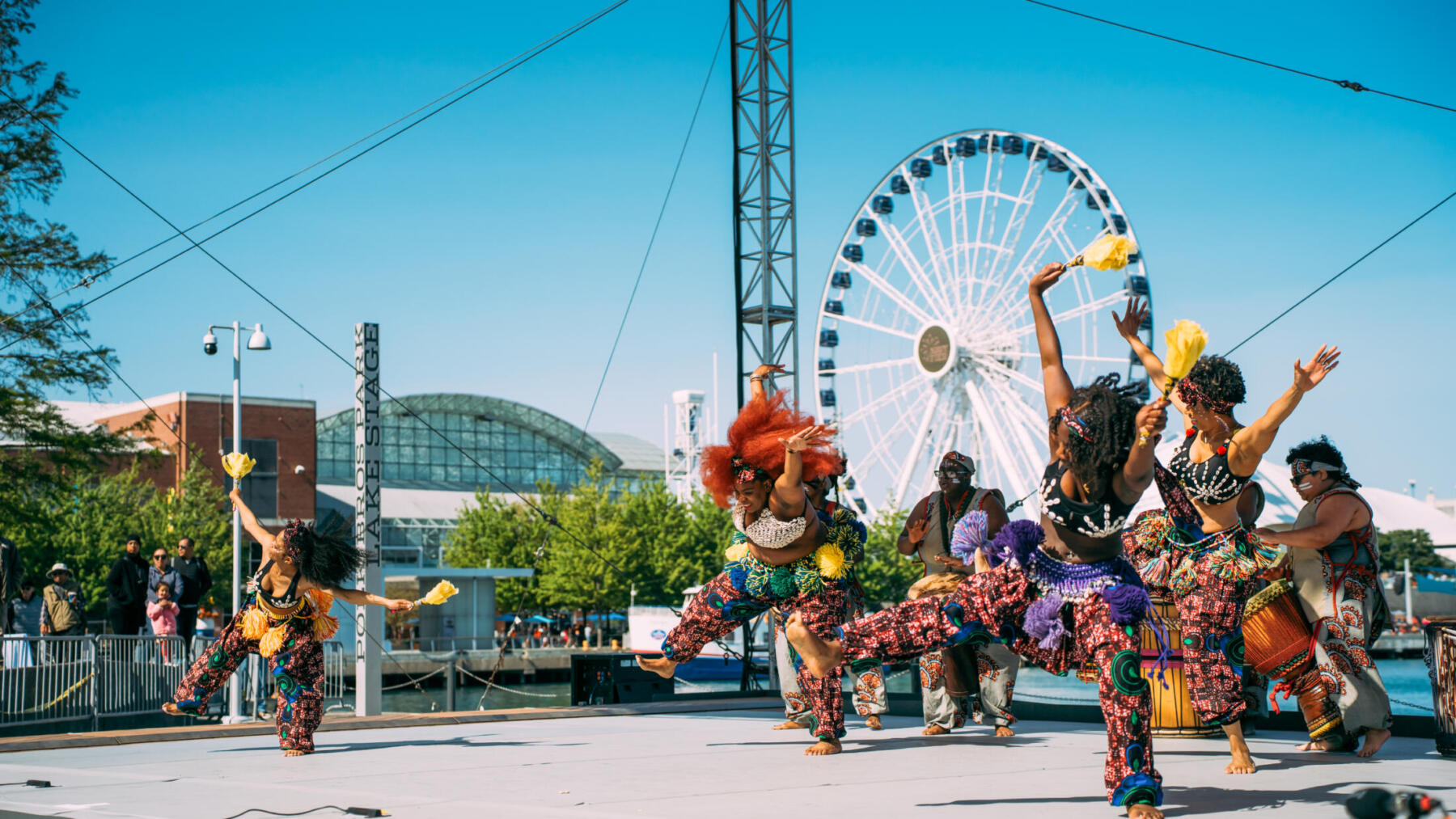 Ayodele Drum & Dance performs at Chicago Dance Month 2025. Michelle Reid Photography.