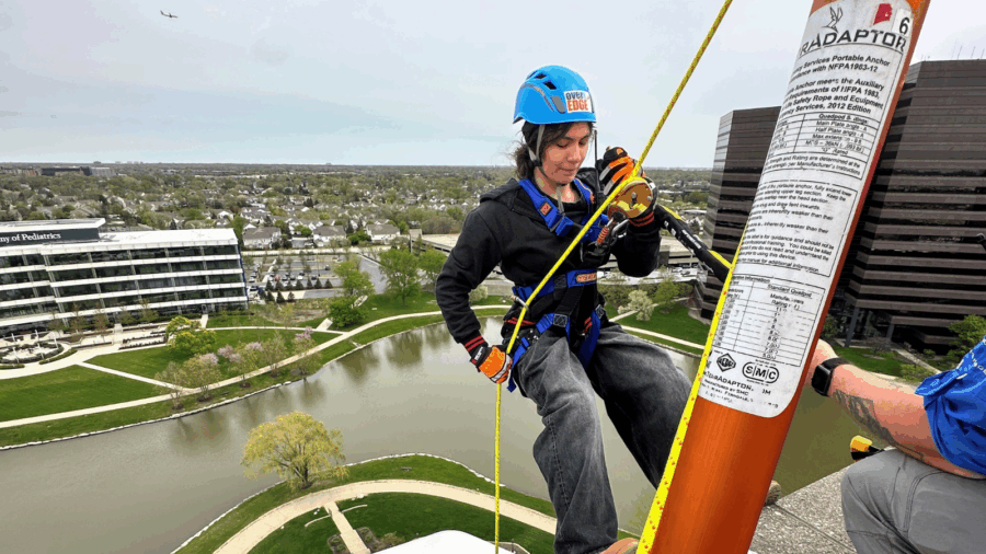 Rappel In Northwest Chicago