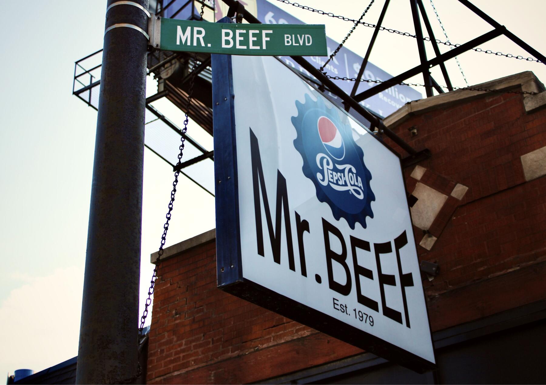 The Mr. Beef storefront