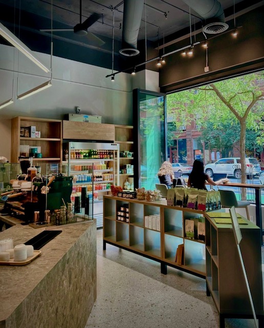 The interior at necessary & sufficient coffee