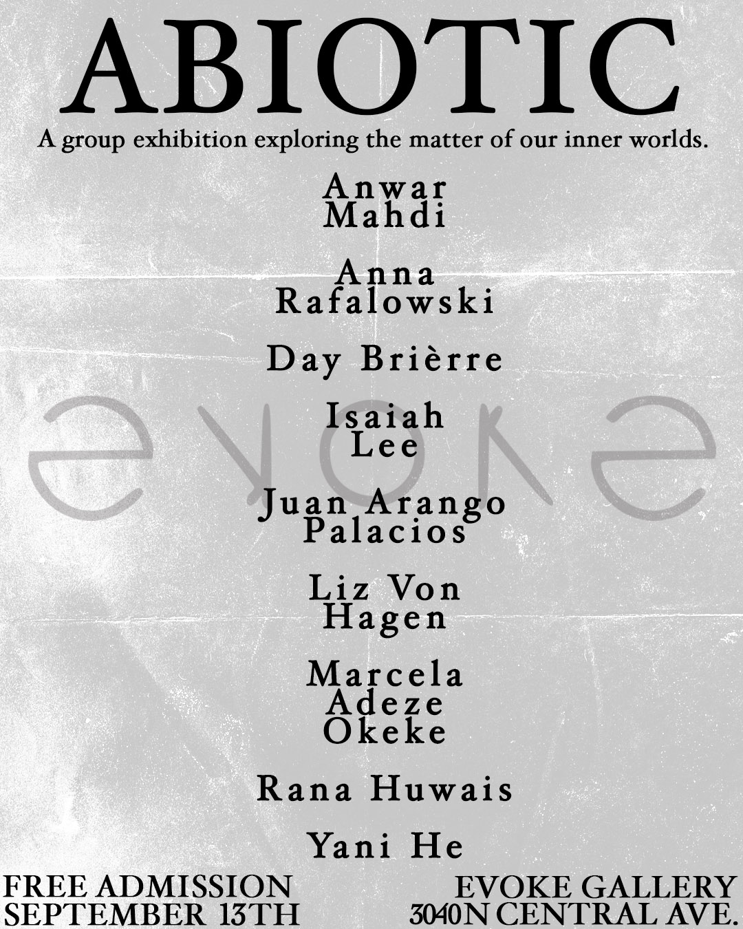 ACTUAL ABIOTIC FLYER