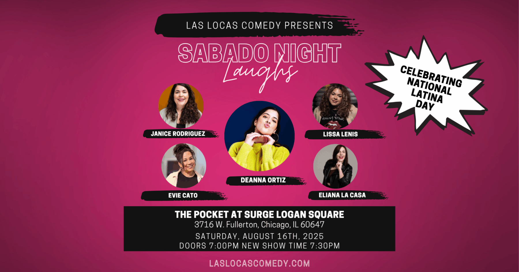 Sabado Night Laughs SNL Saturday 081625 FB Event (1920 x 1005 px)