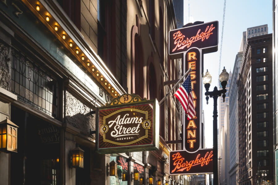 The Berghoff Restaurant marquee