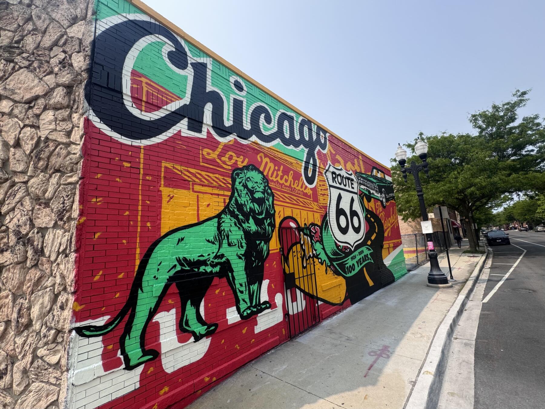 Route 66 Mural – Lulus Hot Dogs 2