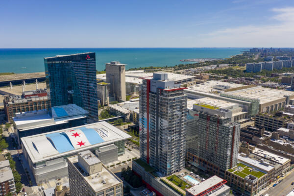 Wintrust Arena drone photo-FromNorthWest-50