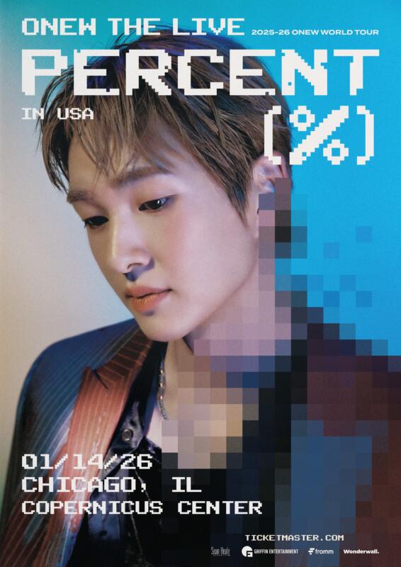 2025-26 ONEW WORLD TOUR [ONEW THE LIVE : PERCENT (%)] IN USA