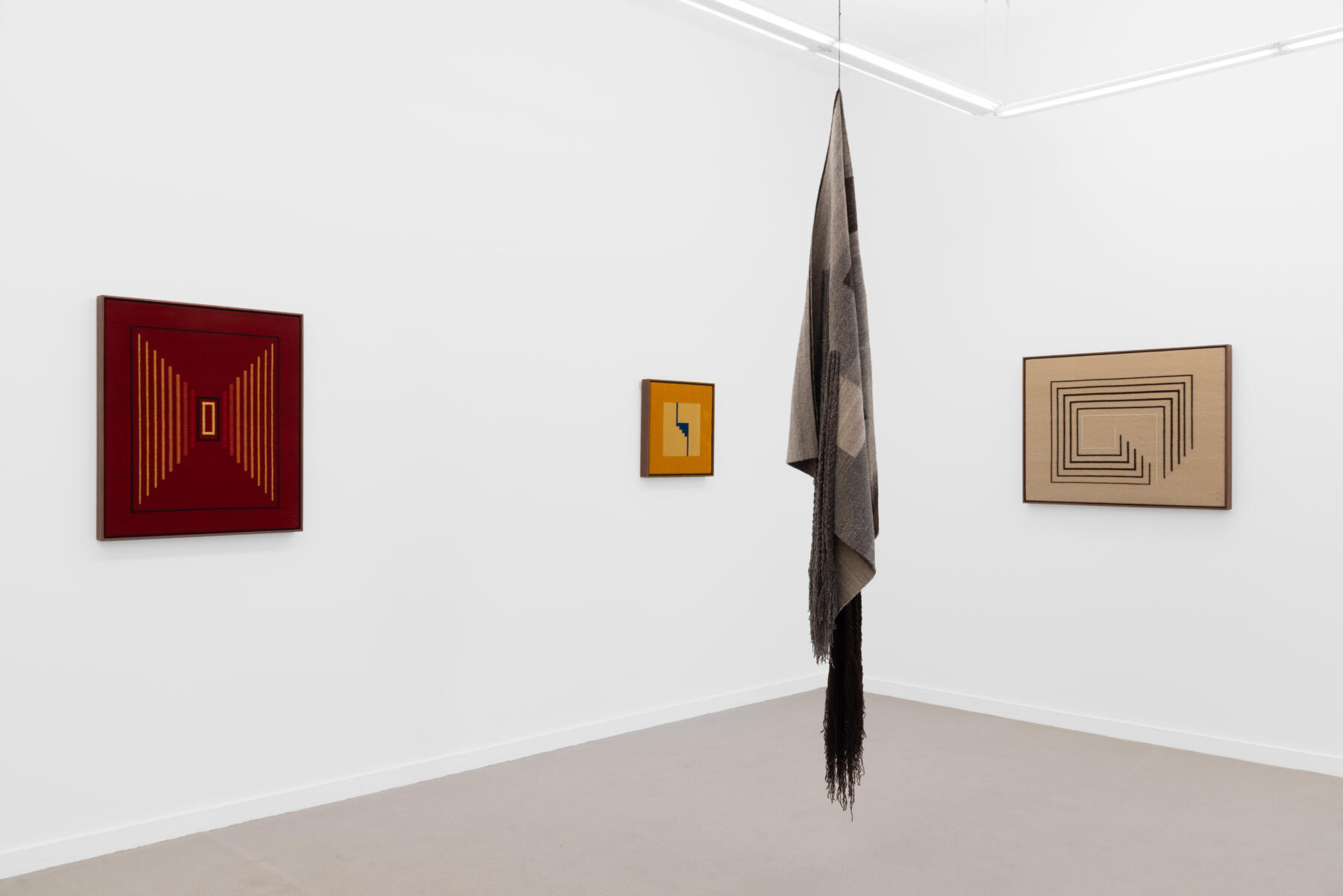 An installation view of an exhibit at Volume Gallery in Chicago