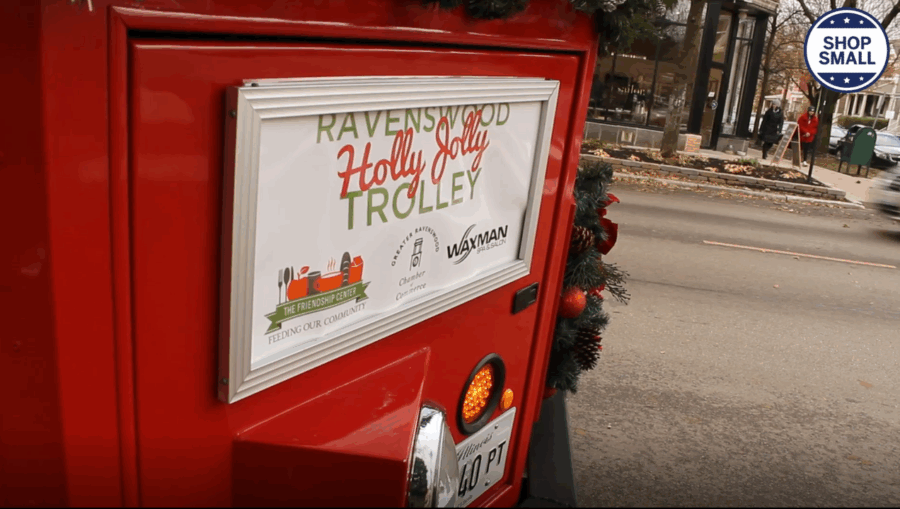 Small Business Saturday Holly Jolly Trolley