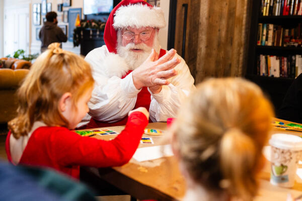 Holiday Cookie Decorating with Santa Claus