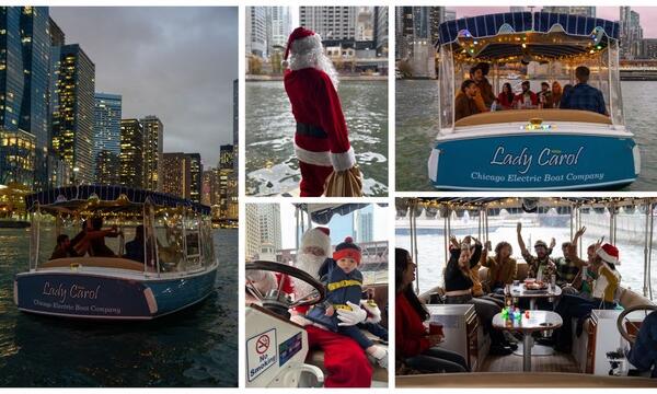 Sail with Captain Santa on a Heated Duffy Boat River Cruise