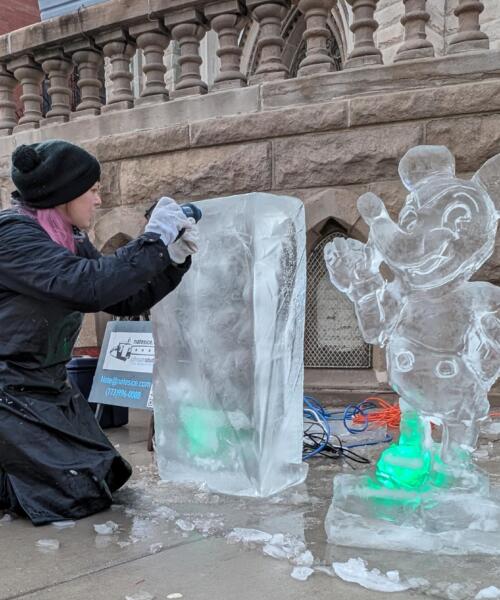 Live Ice Sculpting in Lakeview