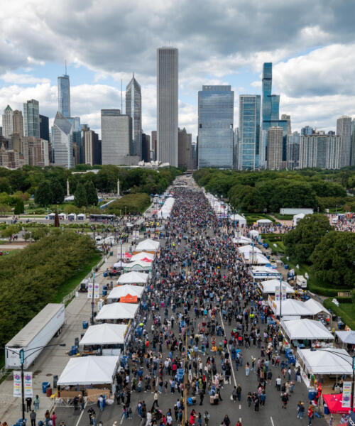 Taste of Chicago food festival in Grant Park