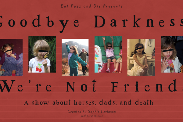 Goodbye Darkness, We’re Not Friends