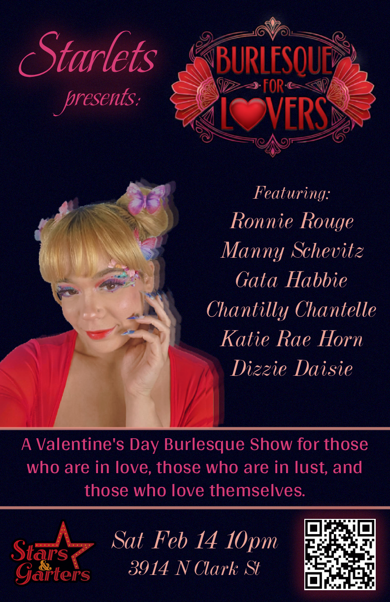 Starlets Burlesque for Lovers 11×17 poster (Chantilly)