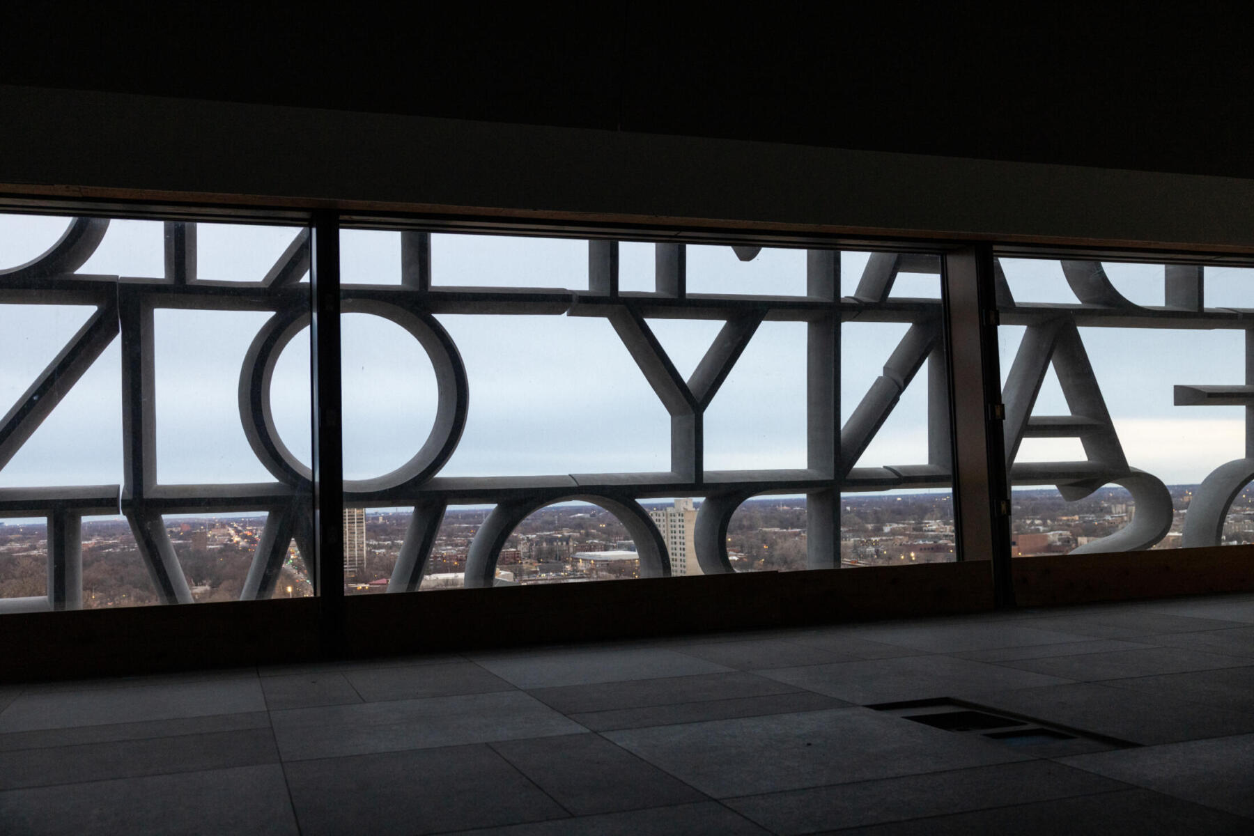 The skyline view from the Obama Presidential Center