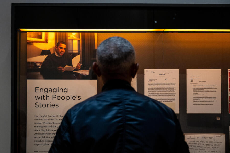 Obama visit the Obama Presidential Center