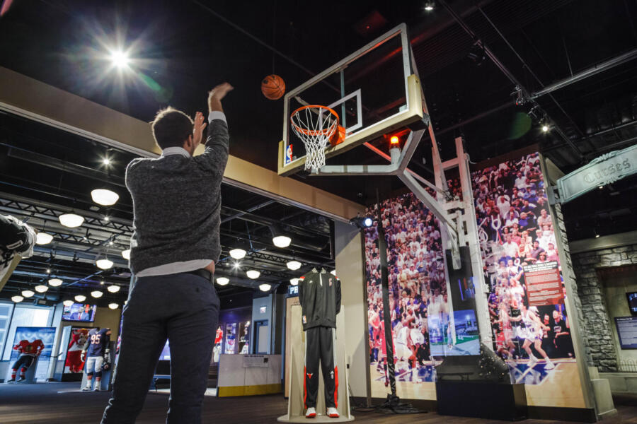 An exhibit at the Chicago Sports Museum