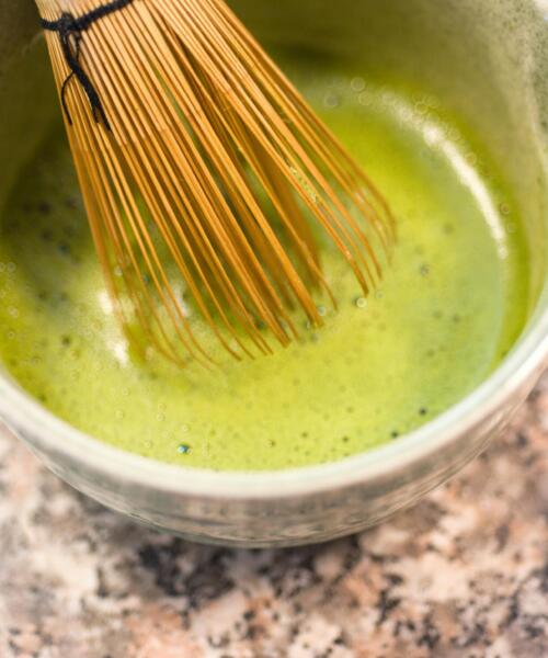 A matcha bowl