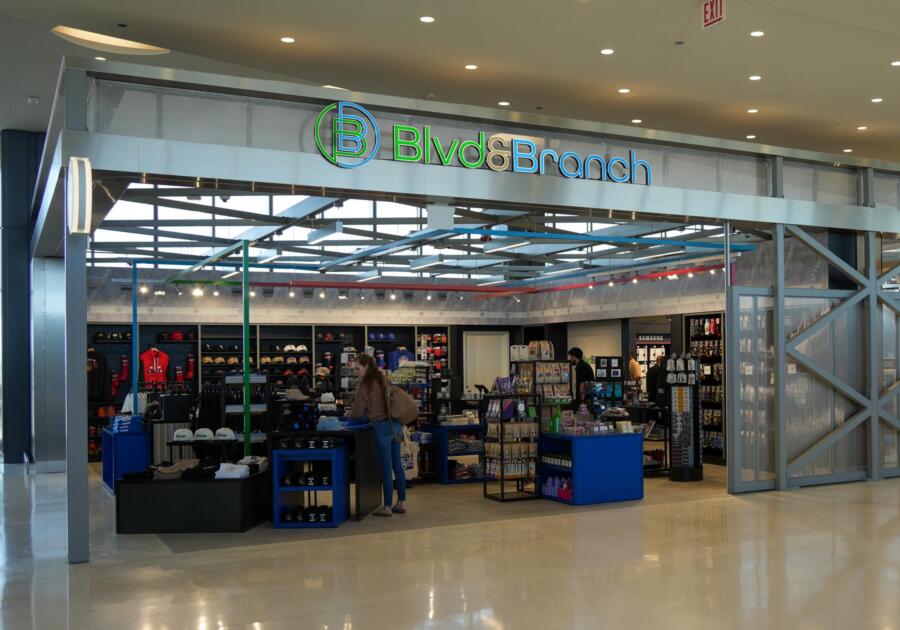 The Blvd & Branch storefront in O'Hare International Airport in Chicago