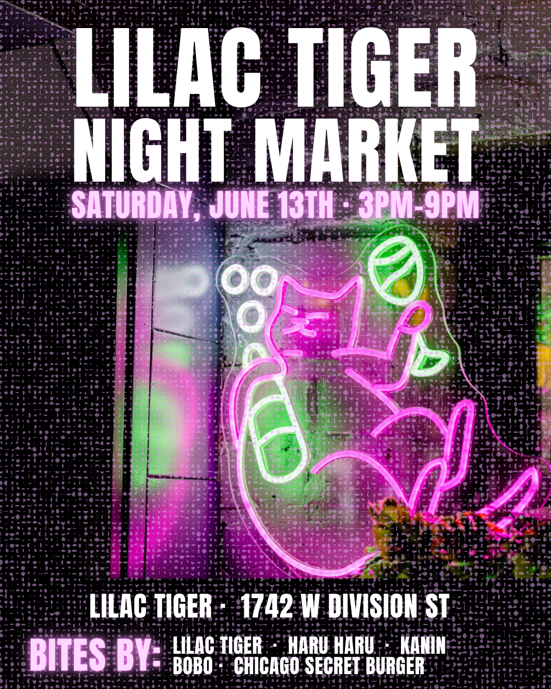 Lilac Tiger Event Posters (5)