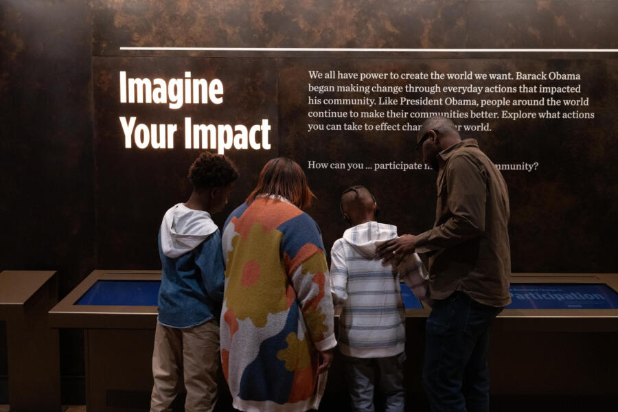 Community members visit the Obama Presidential Center 