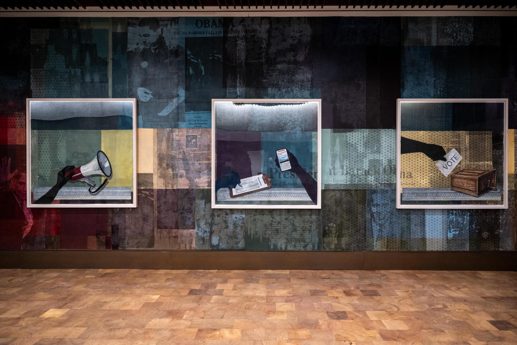 Art inside The Obama Presidential Center
