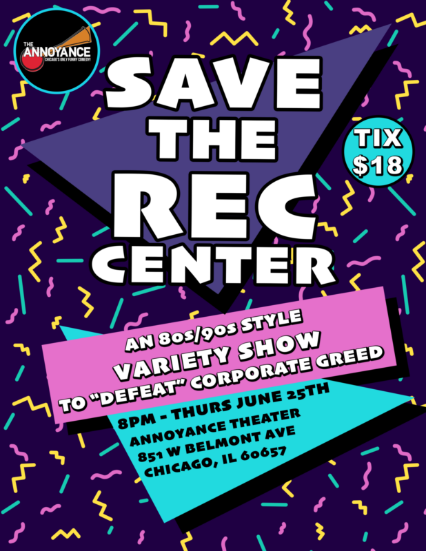 Save The Rec Center Variety Show