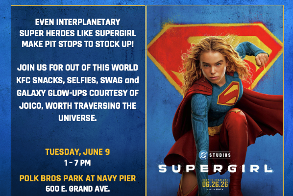 SUPERGIRL Movie Intergalactic Rest Stop at Navy Pier
