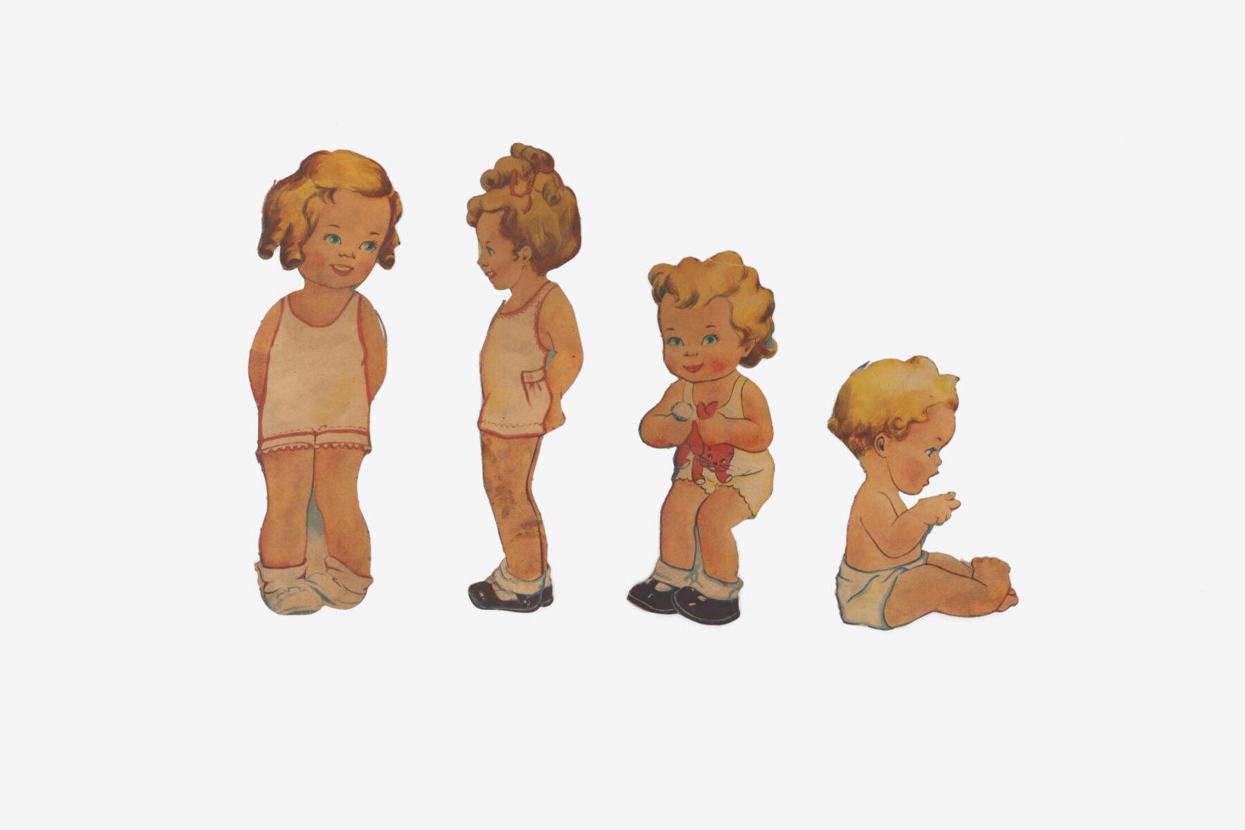 Untitled_Paper doll cut-outs_Group