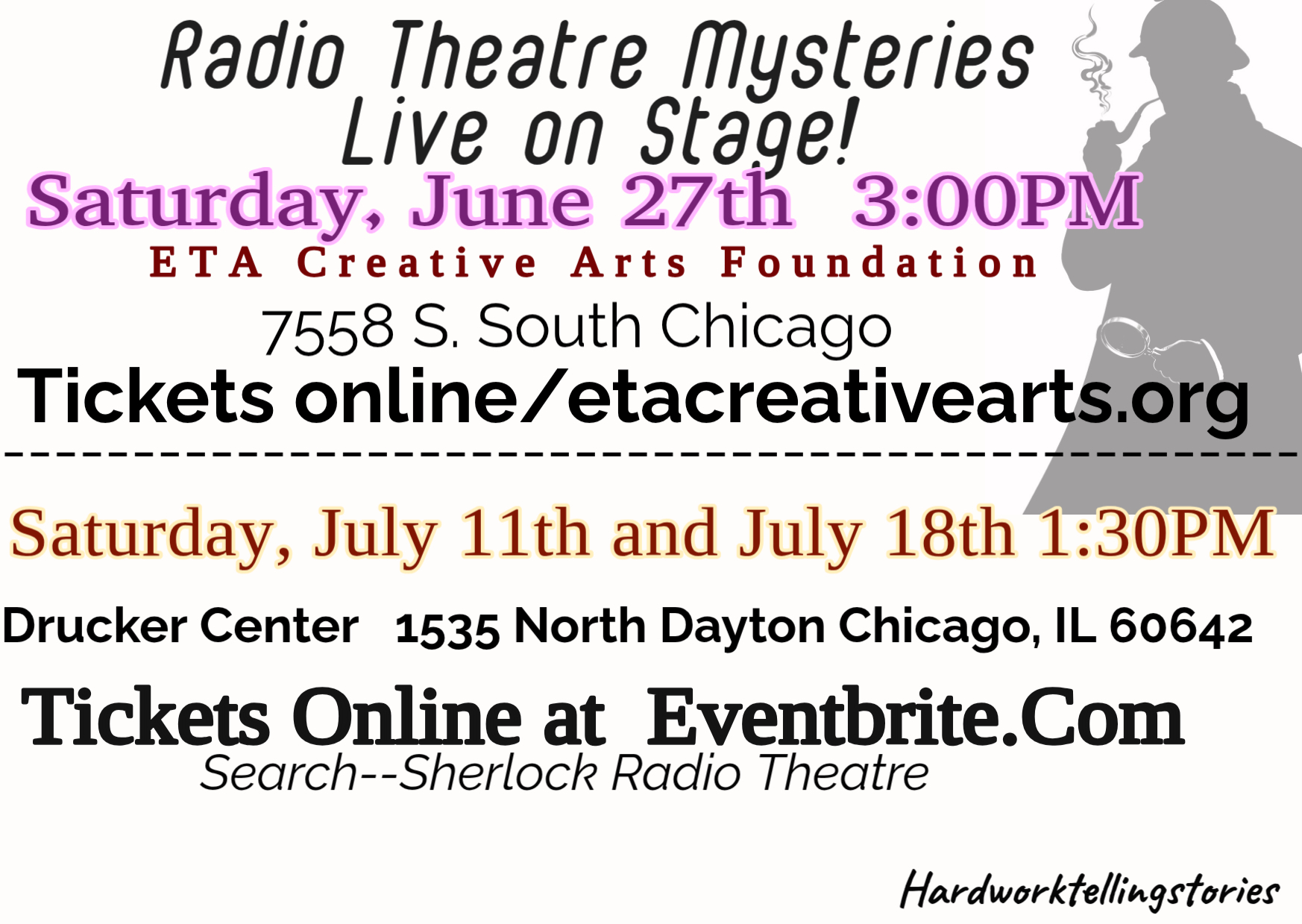postcard handouts radio