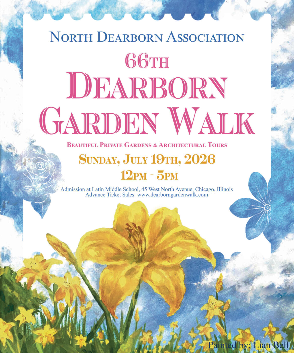 Garden Walk Post Card Front